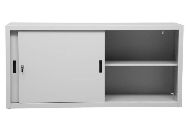 Gürkan Schiebetürenschrank, 100268 lichtgrau 1 Fachboden 160,0 x 45,0 x 75,0 cm
