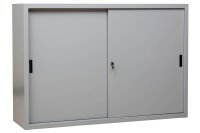 Gürkan Schiebetürenschrank, 100275 lichtgrau 2 Fachböden 160,0 x 45,0 x 109,0 cm