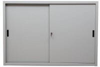 Gürkan Schiebetürenschrank, 100275 lichtgrau 2 Fachböden 160,0 x 45,0 x 109,0 cm
