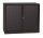 Gürkan Rollladenschrank schwarz 2 Fachböden 120,0 x 46,0 x 105,0 cm