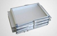 update displays Prospektständer silber DIN A4 6 Fächer 28,0 x 35,0 x 150,0 cm, 1 St.