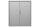 Gürkan Rollladenschrank lichtgrau 2 Fachböden 120,0 x 46,0 x 135,0 cm
