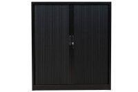 Gürkan Rollladenschrank schwarz 2 Fachböden...