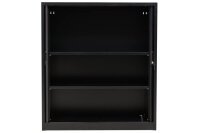 Gürkan Rollladenschrank schwarz 2 Fachböden 120,0 x 46,0 x 135,0 cm