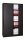 Gürkan Rollladenschrank schwarz 4 Fachböden 120,0 x 46,0 x 195,0 cm