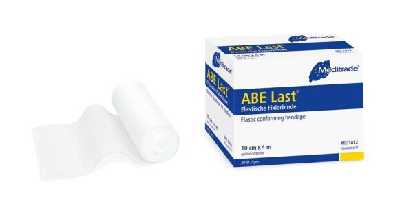 Meditrade® Fixierbinde   ABE® Last 1412 weiß 10,0 cm x 4,0 m, 20 St.