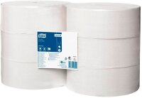 TORK Jumbo-Toilettenpapier T1 Universal 1-lagig Recyclingpapier, 6 Rollen