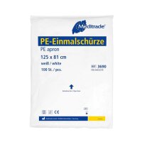 Meditrade® unisex Überwurfschürze weiß Einheitsgröße 100 St.