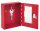 WEDO Notschlüsselkasten signalrot, Zylinderschloss, 15,0 x 4,0 x 12,0 cm, 1 St.