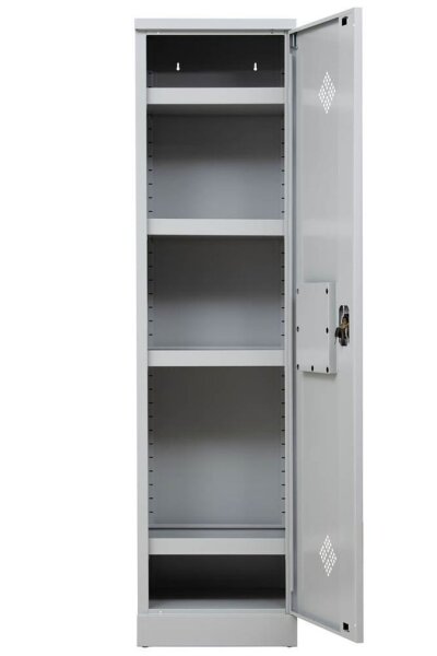 Gürkan Umweltschrank 107529 lichtgrau 4 Fachböden 50,0 x 42,0 x 195,0 cm, aufgebaut, 1 St.