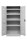 Gürkan Umweltschrank 107525 lichtgrau 4 Fachböden 92,0 x 42,0 x 195,0 cm, aufgebaut, 1 St.