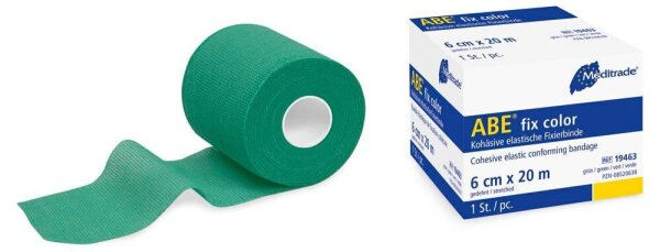 Meditrade® Fixierbinde   ABE® fix color 19463 grün 6,0 cm x 20,0 m, 1 St.