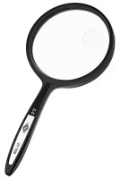 WEDO Lupe schwarz 2-fach und 4-fach, Ø 6,3 cm