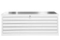 Gürkan Planschrank lichtgrau 5 Schubladen 113,0 x...