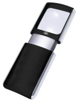 WEDO Lupe schwarz 3-fach, Ø 13,3 cm