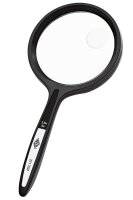 WEDO Lupe schwarz 2,5-fach und 5-fach, Ø 4,8 cm