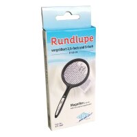 WEDO Lupe schwarz 2,5-fach und 5-fach, Ø 4,8 cm