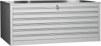 Gürkan Planschrank lichtgrau 6 Schubladen 113,0 x...