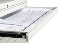 Gürkan Planschrank lichtgrau 6 Schubladen 113,0 x 83,0 x 62,0 cm, 1 St.