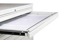 Gürkan Planschrank lichtgrau 6 Schubladen 113,0 x 83,0 x 62,0 cm, 1 St.