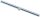 WEDO Schneidelineal 15-30 cm, silber