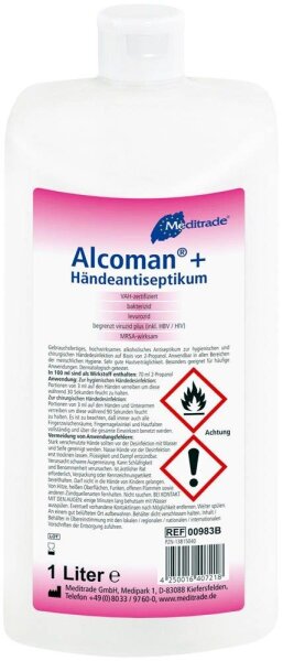Meditrade® Alcoman® + Händedesinfektionsmittel 1 l
