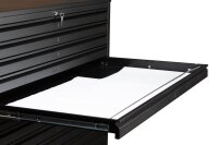 Gürkan Planschrank schwarz 10 Schubladen 140,0 x 95,0 x 105,0 cm, 1 St.