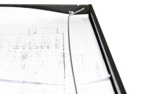 Gürkan Planschrank schwarz 10 Schubladen 140,0 x 95,0 x 105,0 cm, 1 St.