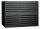 Gürkan Planschrank schwarz 10 Schubladen 140,0 x 95,0 x 105,0 cm, 1 St.