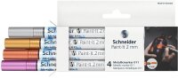 Schneider 011 Lackmarker farbsortiert 2,0 mm, 4 Set