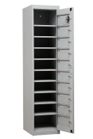 Gürkan Schließfachschrank lichtgrau 111314, 10 Schließfächer 40,0 x 50,0 x 180,0 cm