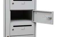 Gürkan Schließfachschrank lichtgrau 111314, 10 Schließfächer 40,0 x 50,0 x 180,0 cm