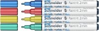 Schneider 011 Lackmarker farbsortiert 2,0 mm, 4 Set