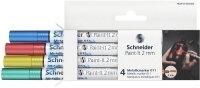 Schneider 011 Lackmarker farbsortiert 2,0 mm, 4 Set