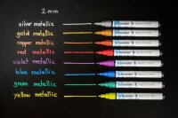 Schneider 011 Lackmarker farbsortiert 2,0 mm, 4 Set