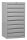 Gürkan Schubladenschrank lichtgrau 8 Schubladen 53,0 x 43,0 x 98,0 cm, 1 St.
