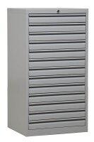 Gürkan Schubladenschrank lichtgrau 13 Schubladen...