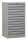 Gürkan Schubladenschrank lichtgrau 13 Schubladen 53,0 x 43,0 x 98,0 cm, 1 St.