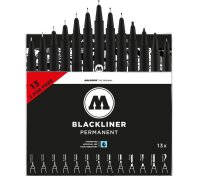 MOLOTOW Fineliner-Set schwarz, 13 Set