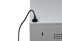Gürkan Schließfachschrank verkehrsweiß 111524, 10 Schließfächer 50,0 x 50,0 x 180,0 cm