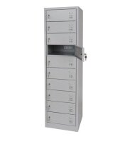 Gürkan Schließfachschrank lichtgrau 110096, 10...