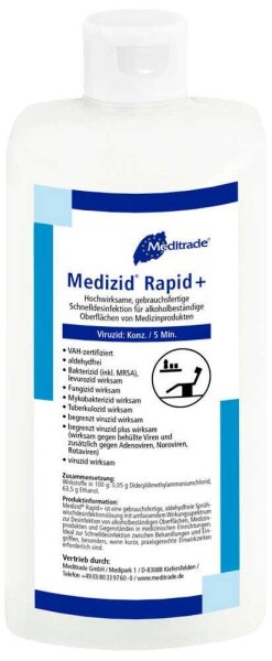 Meditrade® Medizid® Rapid+ Desinfektionsmittel 500 ml
