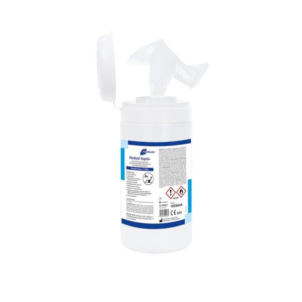 Meditrade® Desinfektionstücher Medizid® Rapid 1-lagig weiß, 150 Tücher