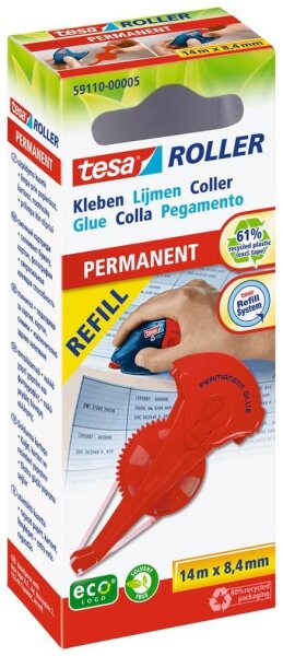 tesa Nachfüllkassette für Kleberoller dauerhaft, 1 St.