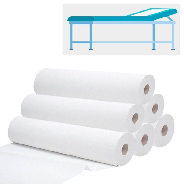Meditrade® Ärztekrepp ROLLICEL® 1-lagig weiß 59,0 cm x 100,0 m, 6 Rollen