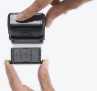 trodat Textstempel, individualisierbar printy 4912 selbstfärbend schwarz ohne Logo, 1 St. -  Nachträglich per Gutschein personalisieren