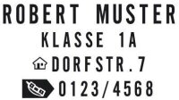 trodat Textstempel, individualisierbar printy 4912 Typo selbstfärbend schwarz ohne Logo, 1 St.