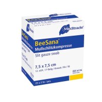 Meditrade® Mull-Kompressen BeeSana® mit Y-Schnitt 4116 weiß 7,5 x 7,5 cm, 25x 2 St.