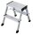 KRAUSE Klapptritt MONTO Rolly silber 2x 2 Stufen, H: 55,0 cm
