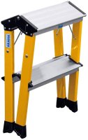 KRAUSE Klapptritt MONTO Rolly gelb 2x 2 Stufen, H: 55,0 cm